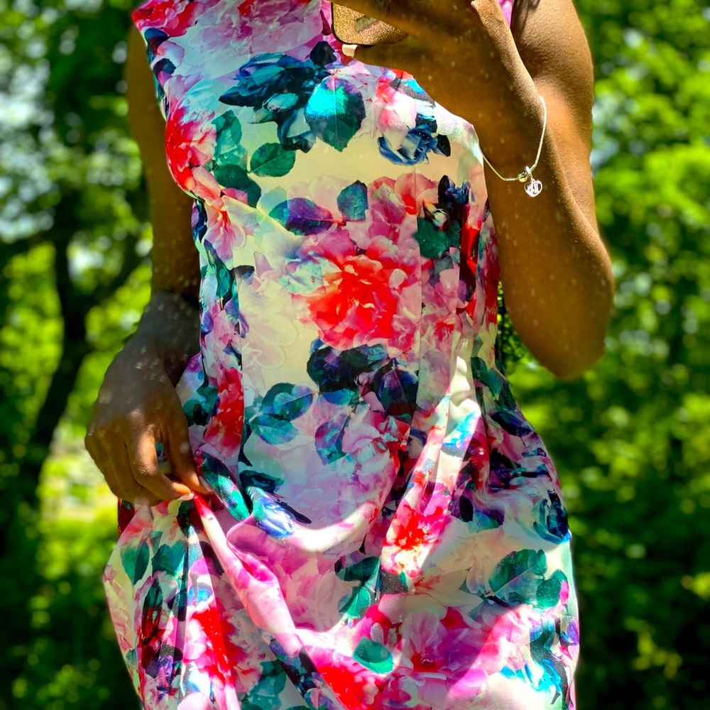 FLORAL MODEST DRESS